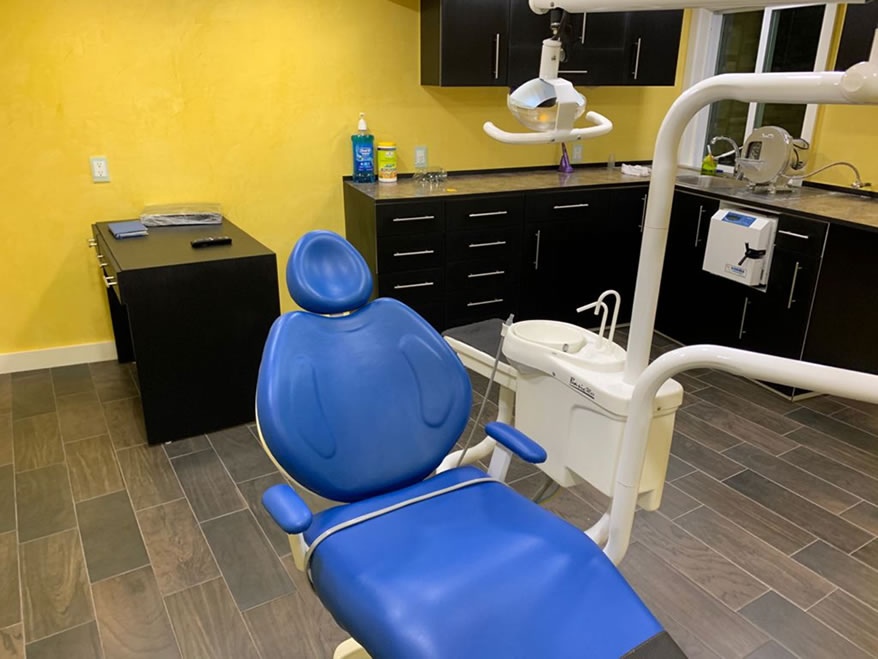 Silla médica del consultorio Dental Cósmico